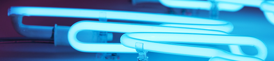 Detalle letrero de neón